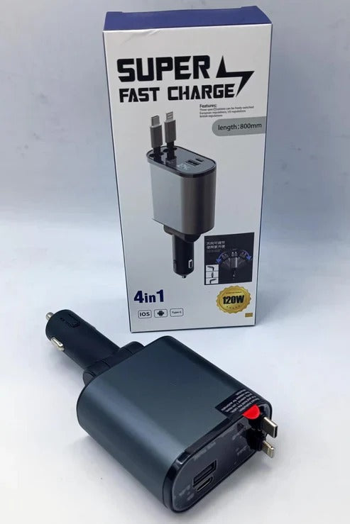 4 in 1 Retractable Charger Smart Arabia Mart