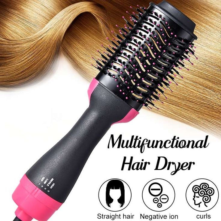 SmartMart® Hot Air Brush Multi-Function HairDryer Straightener Curler CombOne Step Professional Salon Hai.. SmartMart®