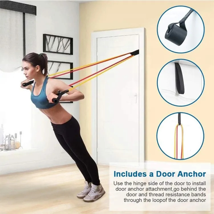 SmartMart® Power Exercise Resistance Band Set 5 In 1 SmartMart®