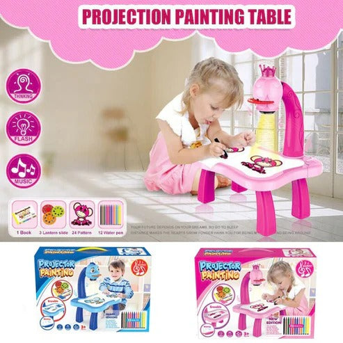 LED Projector Art Painting Table for Kids Smart Arabia Mart